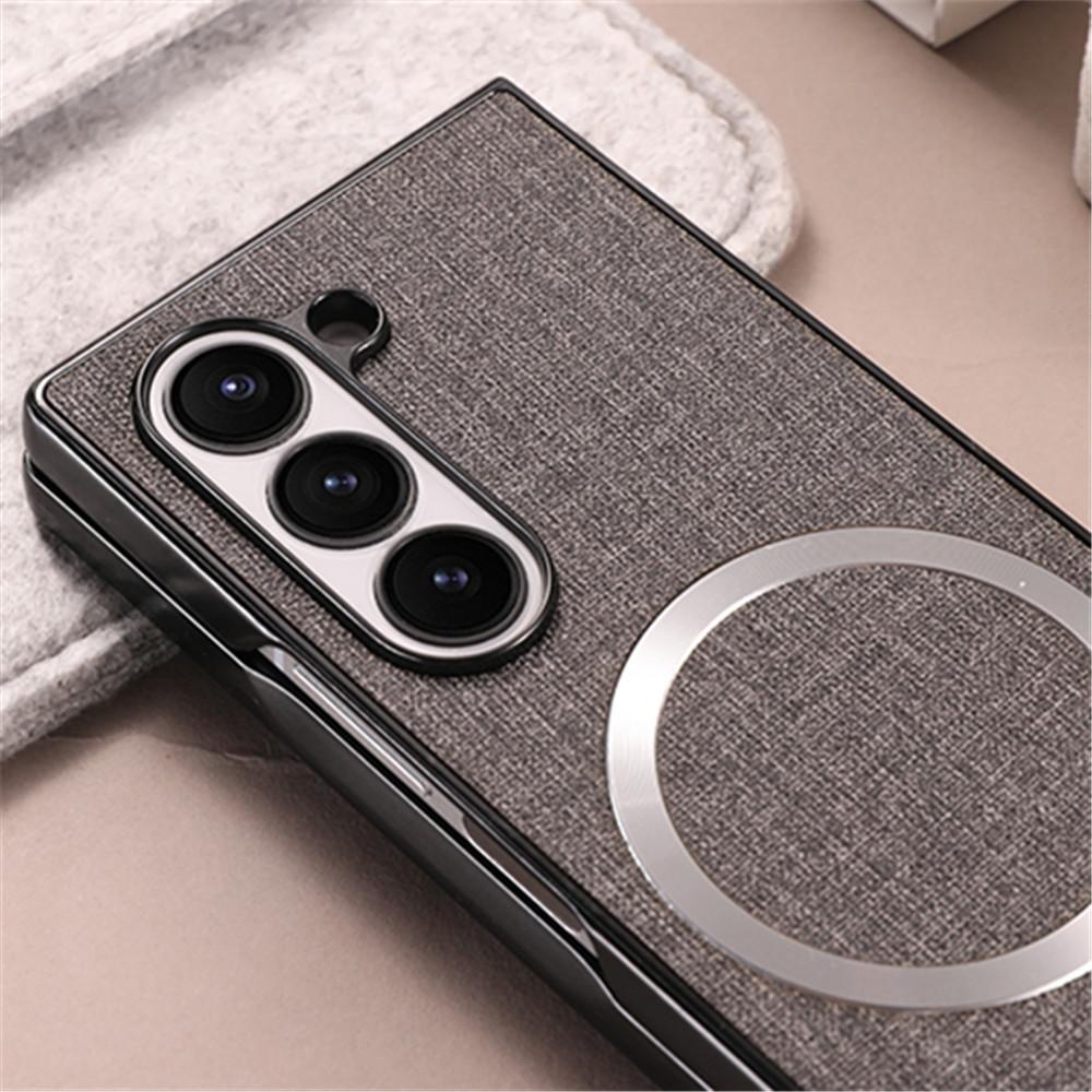 Magnetic Phone Case For Samsung Galaxy Z Fold 7 6 5 4 3 For Magsafe Wireless Charge Silid Color All Inclusive Shockproof Cover