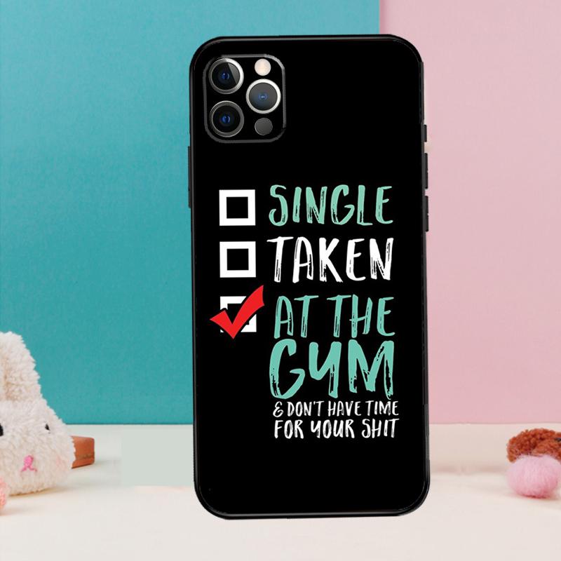 Bodybuilding Gym Fitness Quotes Case For iPhone 14 13 12 11 15 16 Pro Max Mini Plus X XR XS Max Bumper Soft Cover