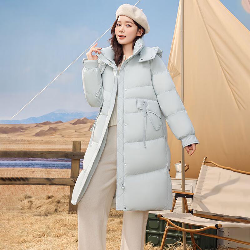 SNOWFLYING Women's Mid-Length Down Jacket