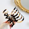 Stylish Retro Acetate Pumpkin Hair Claw Clip For Women With High Volume Hair