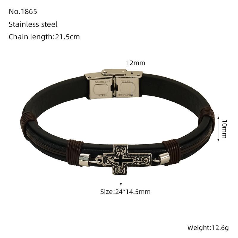 

Браслет-тренд моды с застежкой-кроссовкой, черный кожаный браслет для одежды и аксессуаров