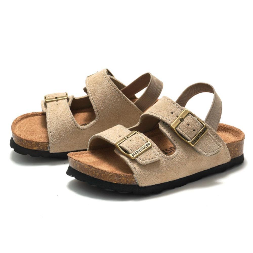 Spring & Autumn New Children's Frosted Cork Sandals - Breathable Boys Beach Shoes & Girls Student Slippers KWN