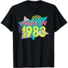 Retro Streetwear Birthday T-Shirt for Men Born In 1983 Style Men's Graphic T-Shirts Birthday Gifts TShirt Harajuku Men Clothing