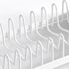 Extendable Dish Drying Rack Multifunctional Dish Drainer Kitchen Organizer Shelf with Cutlery Holder for Small