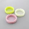 Portable Ashtray Glow In The Dark Luminous Silicone Soft Ashtray for Smoking Cigarette Cigar Round Durable Ashtray