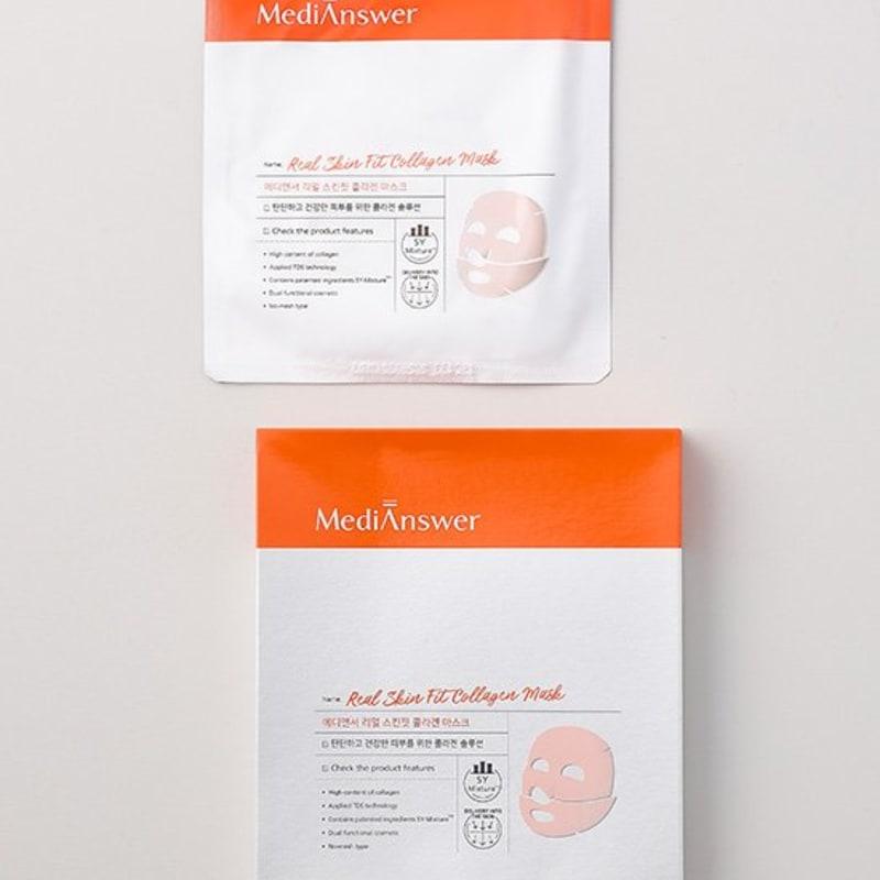[MediAnswer] Real Skin Fit Collagen Mask 1 Box (4 Sheets)