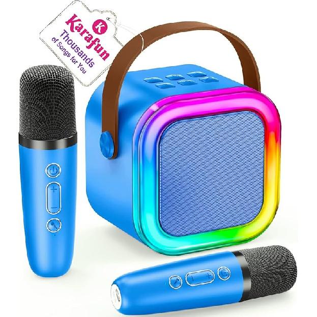 Mini Karaoke Machine for Kids, 2025 TOP Toys Birthday Gifts Ideas for Girls Ages 4, 5, 6, 7, 8, 9, 10, 12+ Years Old, Portable MP3 Player with 2