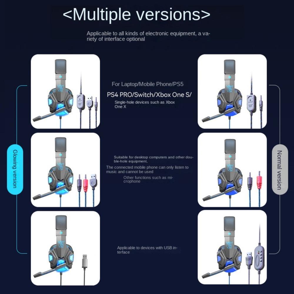 With Microphone Wired Gaming Earphones For Computer/Pc/Gamer/Mobile Phone/Laptop
