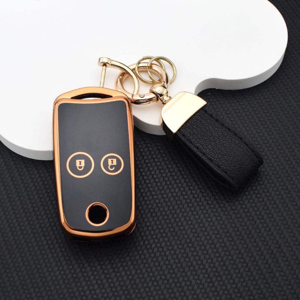 For Honda Acura 2/3 Button Flip Key Cover Shockproof TPU Case Fit For Civic Accord CR-V HR-V Odyssey TL TSX Key Holder Ring