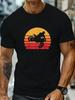 Motorrad Grafikdruck Herren T-Shirt Tops Baumwolle Rundhals kurzärmliges T-Shirt Lässig Harajuku Unisex T-Shirts Übergroße T-Shirts