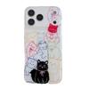 Adorable Colorful Cat Line Design Phone Case for iPhone 17, 16 Pro Max, 15, and 14 - New Model