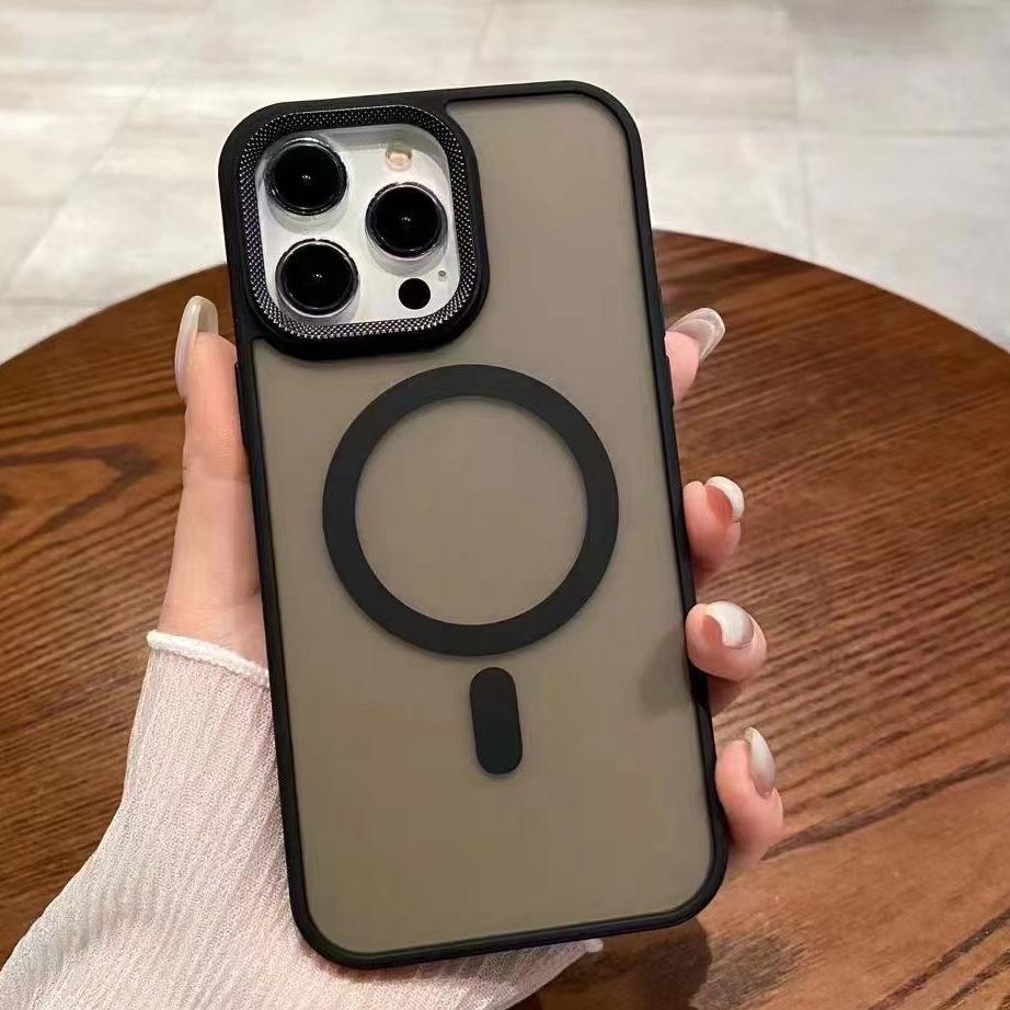 Toepasbaar op Apple 15promax Mobiele Telefoonhoes IPhone 14 Huidachtig 13 Magnetische Beschermhoes