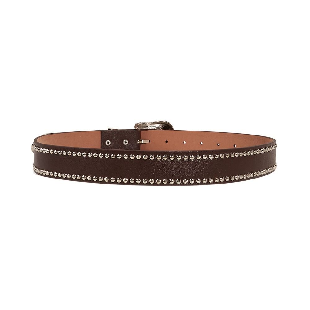 Hip Hop Rivet Waist Belt Zinc Zinc Alloy Pin Buckle PU Leather Belt Fashion Women Waistband Women