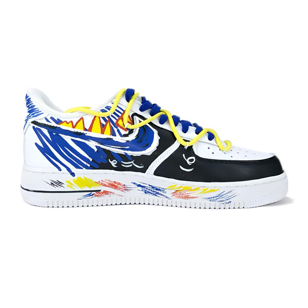 Nike Air Force 1 Coverage Slip Resistant Abrasion Resistant Low top Skateboard Shoes Unisex White DD8959-100(Team405-)