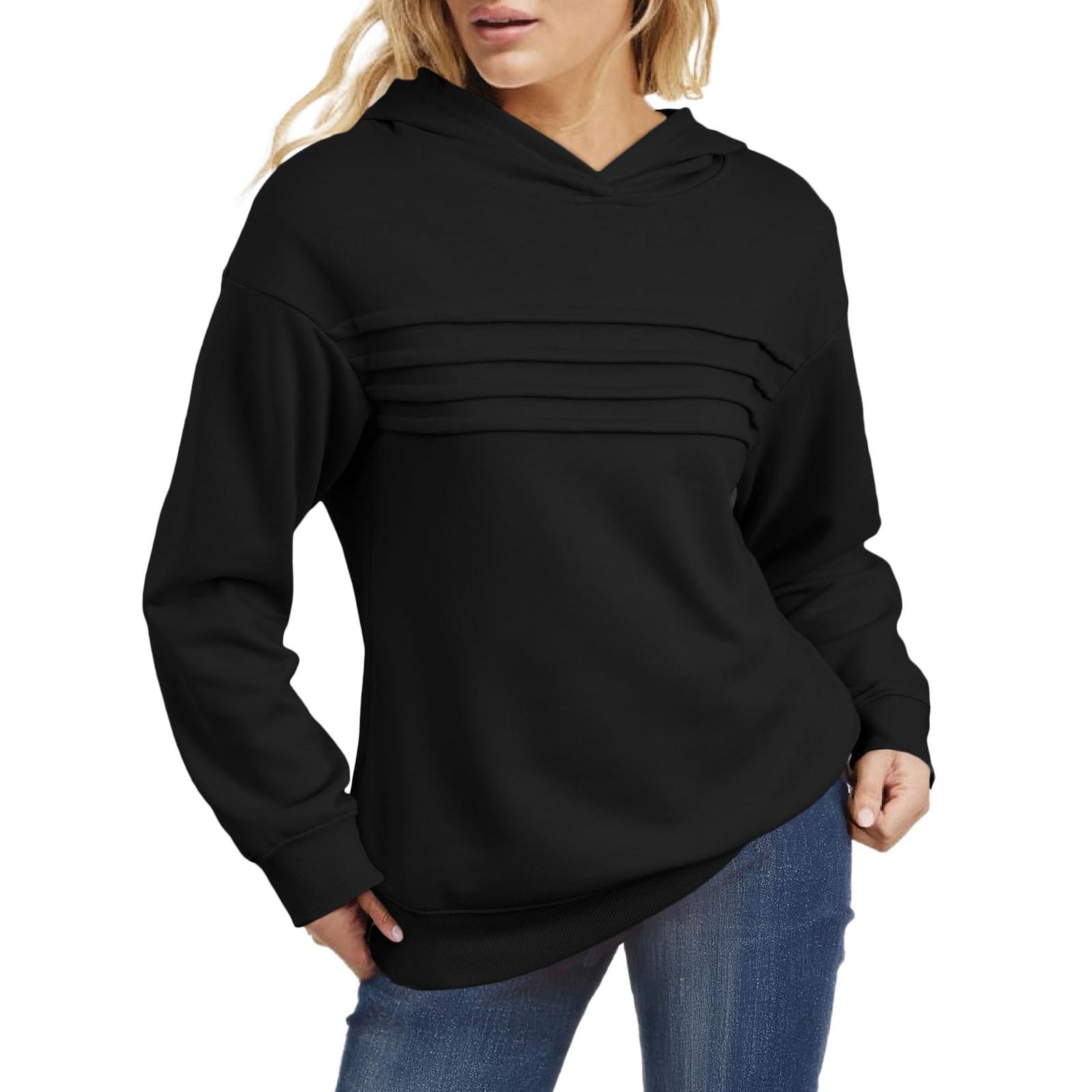 

Женская модная толстовка с длинными рукавами однотонной расцветки L