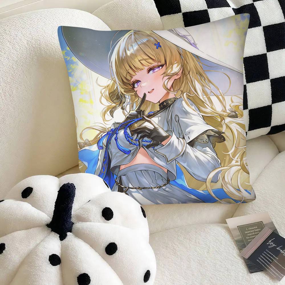 Phoebe Hot 3D Game Wuthering Waves Pillow Case Square Pillow Bedroom Sofa Leisure Comfort Cushion Car Home Decoration