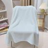 Korean Style Light Yellow Polka Dot Flannel Nap Blanket
