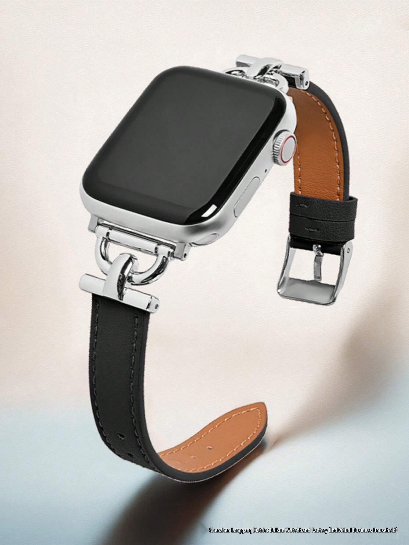 

Женский ремешок из натуральной кожи для Apple Watch для Ultra/SE, D-образная пряжка, Новый 38mm/40mm/41mm