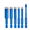 6 Pieces Tile Borer Hole Making Tool Vacuum Brazed Cutter Edge Grinding Granite