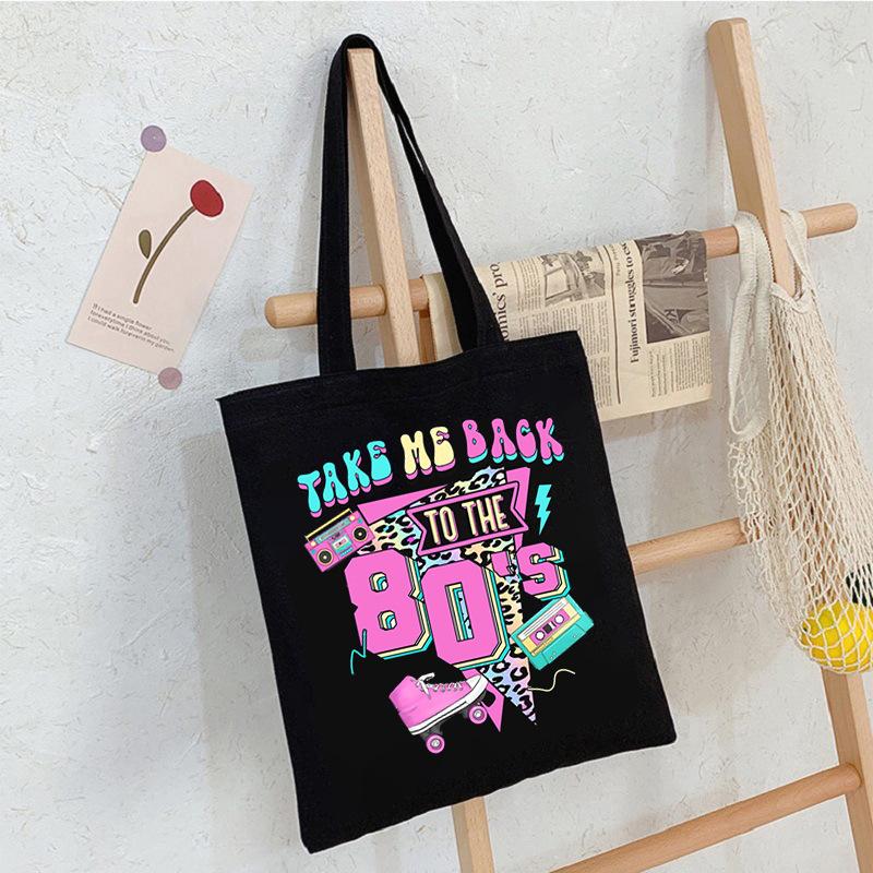 Módní trend I Love The 80s Tištěná Přenosná Taška přes Rameno pro dojíždění Ležérní Jednoduchá Taška