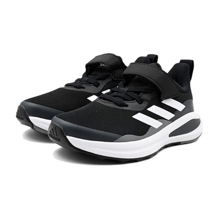 adidas Fortarun EL K Low Top Running Shoes Black White Kids' GZ1824