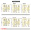 2pcs,2D Plane Printing Curtain Popular Yellow Branches Versatile Fabric (without Rod) Home Decor Ldeal for Season Home Decor for