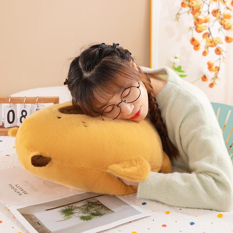 Capybara Plush Toy Kapibara Winter Hand Warmer Throw Pillow Student Antifreeze Ugly Cute Doll Female Hand Warmer