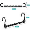 30Pcs Creative Windproof Magic Hanger Multifunctional PP Plastic Hanger Rotatable Folding Hanger Storage and Connection Hook