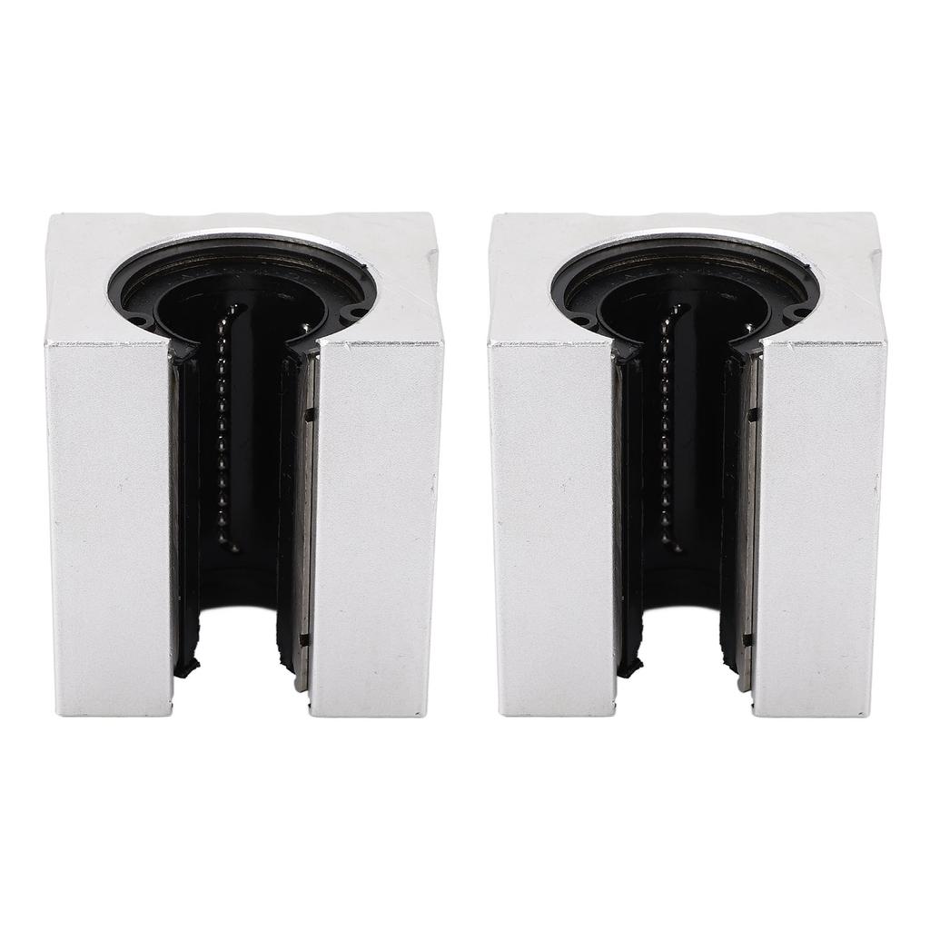 2PCS Open Sliding Ball Bearing Block SBR25UU Aluminum Alloy Wear Resistant Linear Movement Block