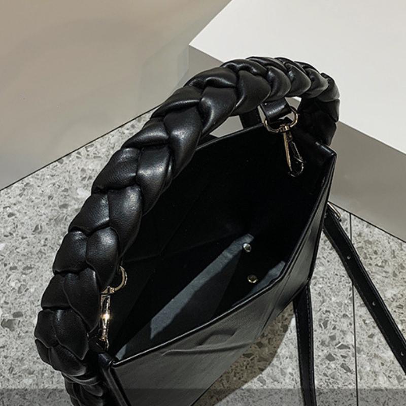 Купить Плетеная сумка через плечо, простая треугольная модная маленькая ...