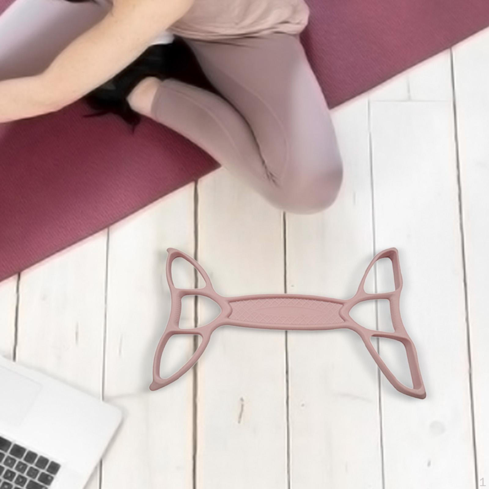 

Фитнес-лента сопротивления Педаль Съемник Универсальное оборудование Портативный Тренировочный Эластичный Канат розовый