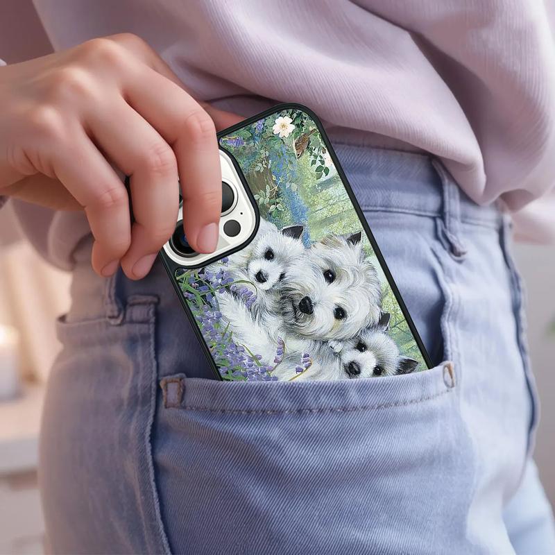 Westie Dog Phone Case For iPhone 17 Air 15 16e 14 13 Pro Max Coque 12 11 Pro Max PLUS cover