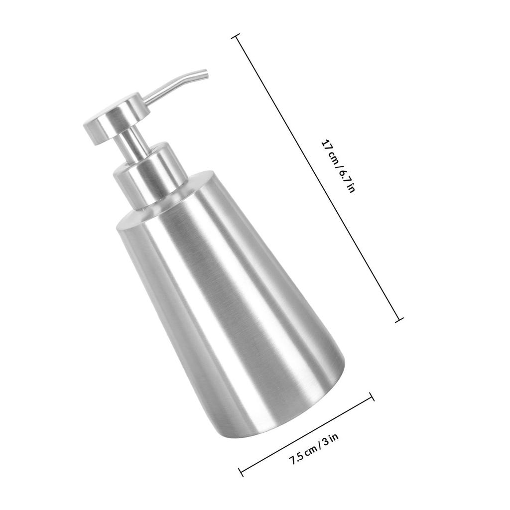 1Pcs Press Pump Lotion Bottle Portable Stainless Steel Liquid Soap Shampoo Dispenser Container Lotion Dispenser
