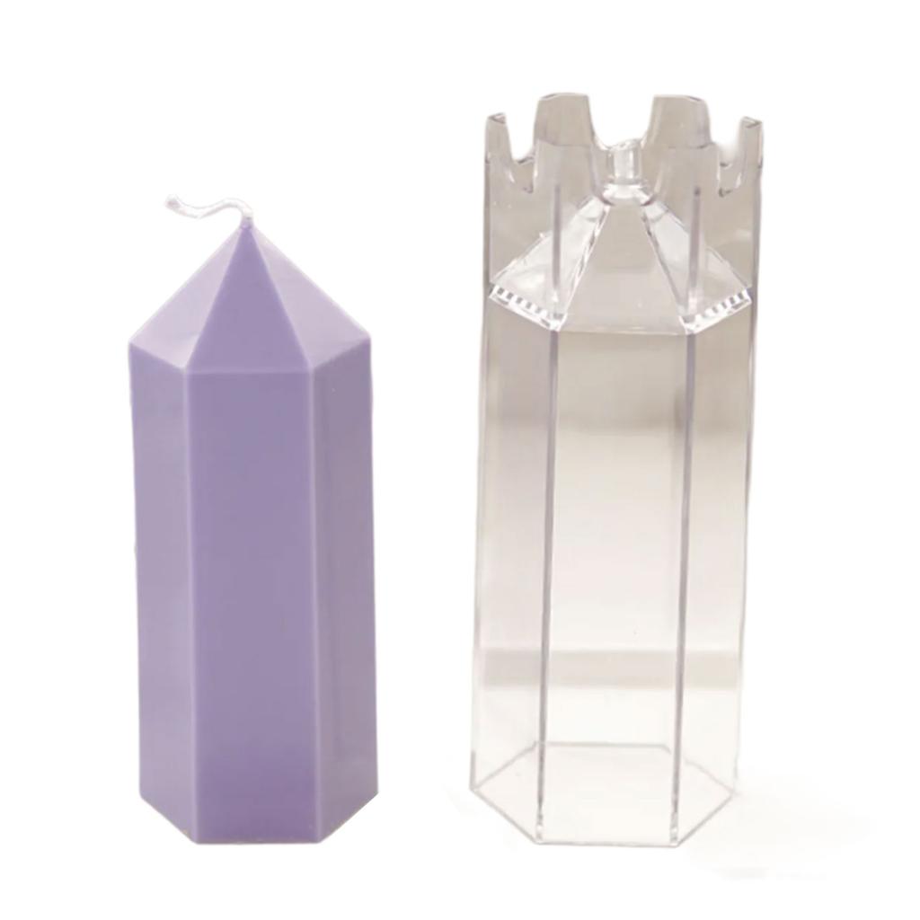 Hexagonal Candle Molds Clear Acrylics Candle Molds Candle Making Tool Handmade Soap Molds for Handmade Candle Art Craft