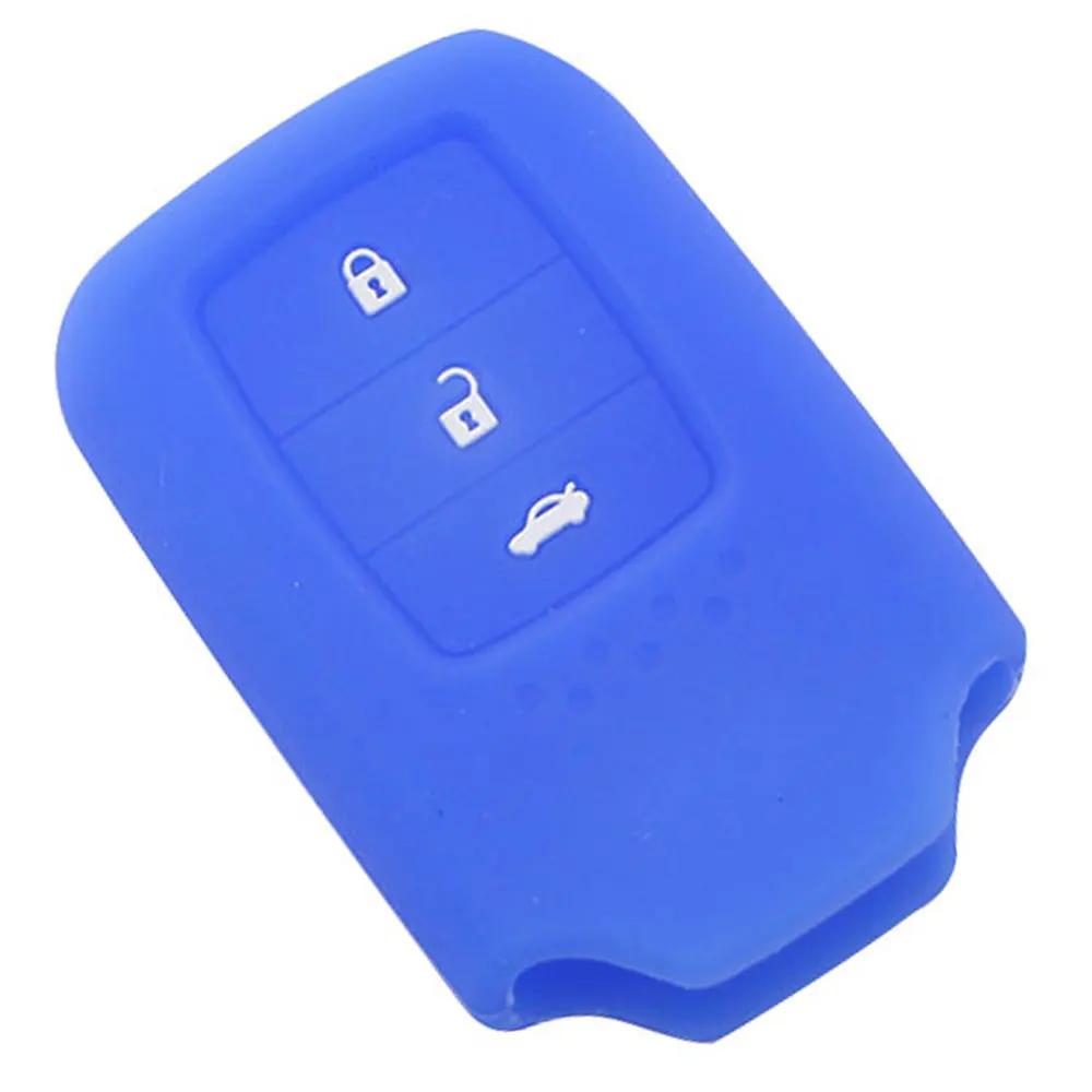 For Honda CRV CR-V Pilot Accord Civic Jazz Jade Fit HR-V HRV Freed Key Case Silicone Key Cover Shell Fob Protector Accessories