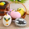 Egg Easter Foam Pendant With Diy Woven Design Festive Venue Decorations Setup