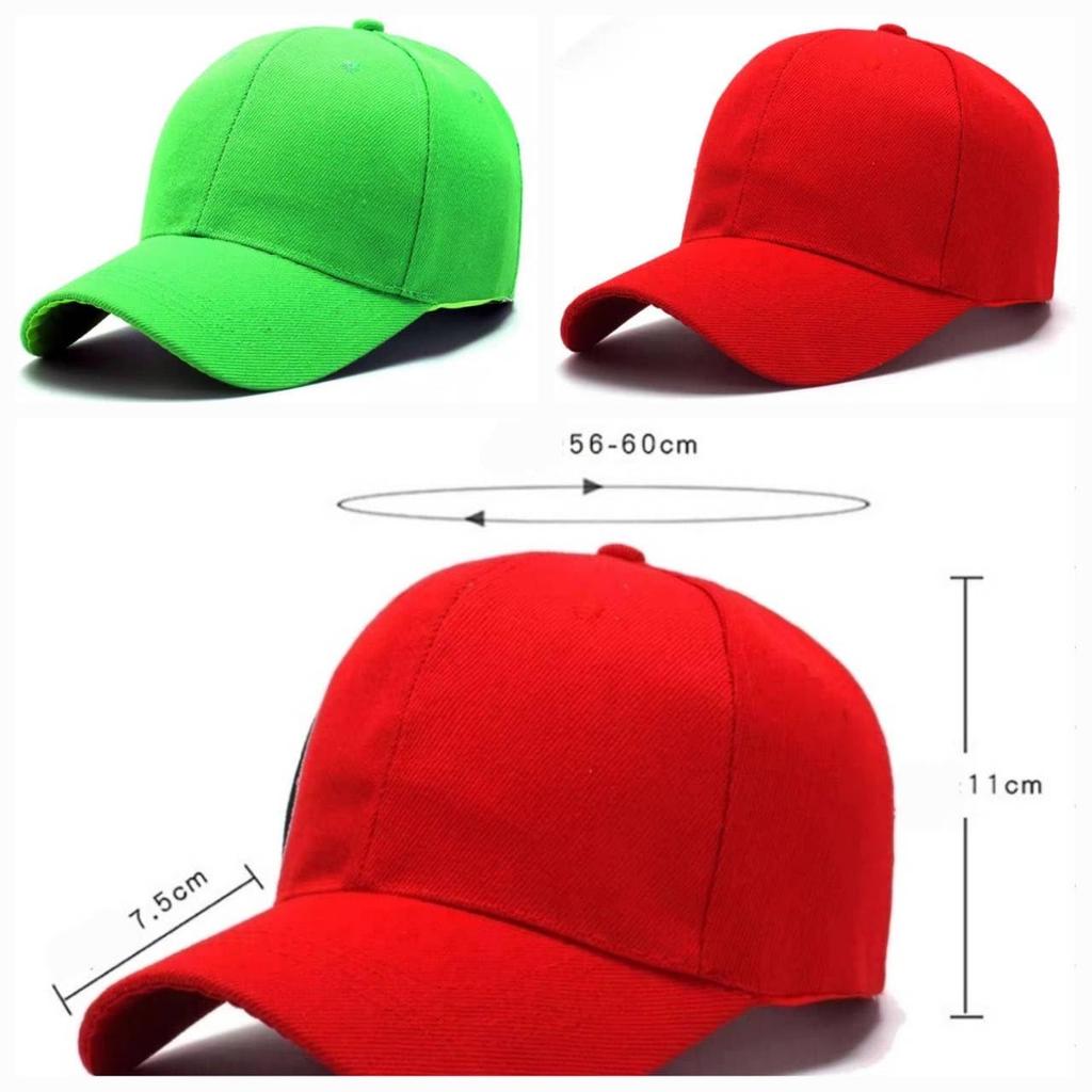 item Mario Luigi Brothers hat with cap for kids cosplay kids clothes set up overalls cute character Halloween short sleeve denim patch Spring summer