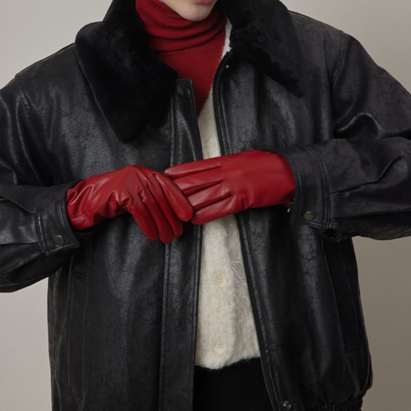Q’SRB QSRB Real Lambskin Leather Gloves