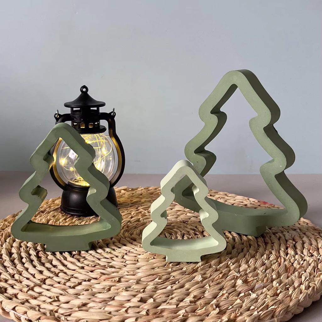 3d Christmas Tree Mold Easy To Clean Wax Casting Mold Resin Plaster Mold Flexible For Holiday Table Decor Gift Making Home