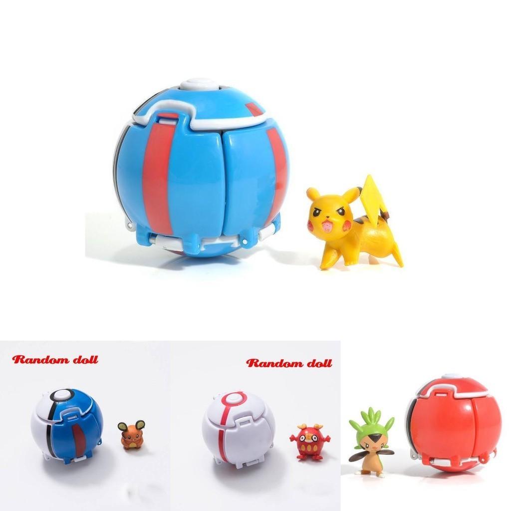 Transforming Elf Ball Pocket Monster Toy Ball With Touch-sensing Explosions Abs Material 7cm Diameter