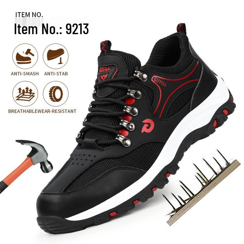 Spring Safety Work Shoes: Anti-Smash, Puncture-Resistant, Durable Soles, Oil, Acid & Alkali Resistant for Construction Sites