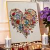 Frameless Love Pearl Painting Kit 30x40cm Floral DIY Pearl Art Elegant Gem Art for Home Wall Decoration Perfect for Living Room & Bedroom