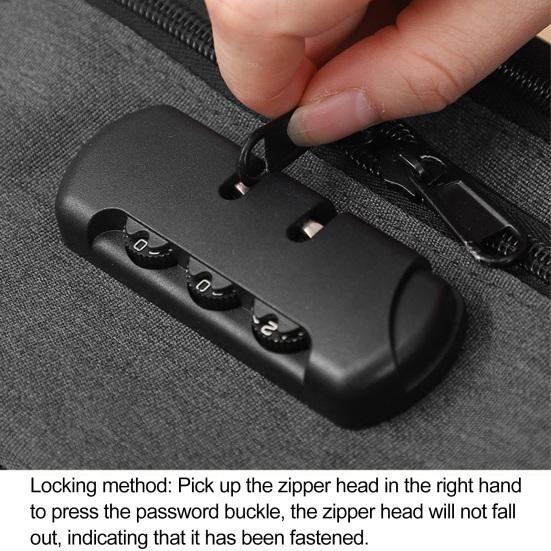 Fireproof Document Bag with Password Lock 3-Layer File Storage Case Water-Resistant Zipper Portable Travel Home Laptop Crchives Certificates