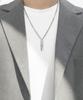 Bassclef Square Stick Necklace Surgical Steel Chain Clef Verse B Nec