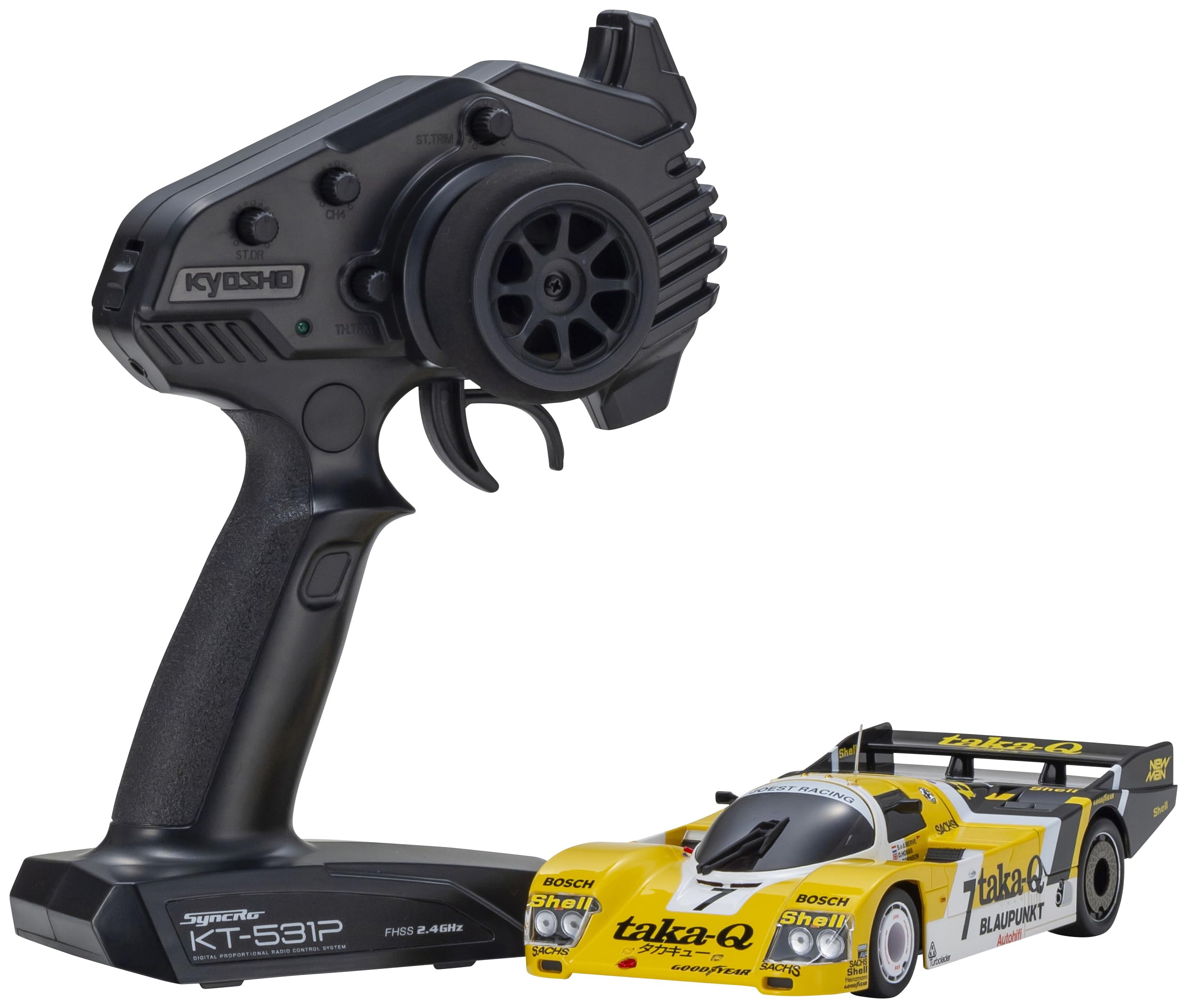 Kyosho RWD Readyset Porsche 962 C Coupe LH LM 1987 Электрический Радиоуправляемый 32363TQ Mini-Z MR-04 №7