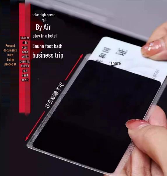 

Держатель для карт с защитой от подглядывания: Защита от размагничивания ID и банковских карт для студентов и путешественников 1 Anti-Peep Card Holder