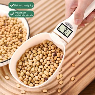 Digitale Messlöffelwaage, 800 g/1 g, LCD-Display, hochpräziser Sensor, Messung von Milchpulver, Flüssigkeitsgewürzen, Tierfütterung, Küchenhelfer