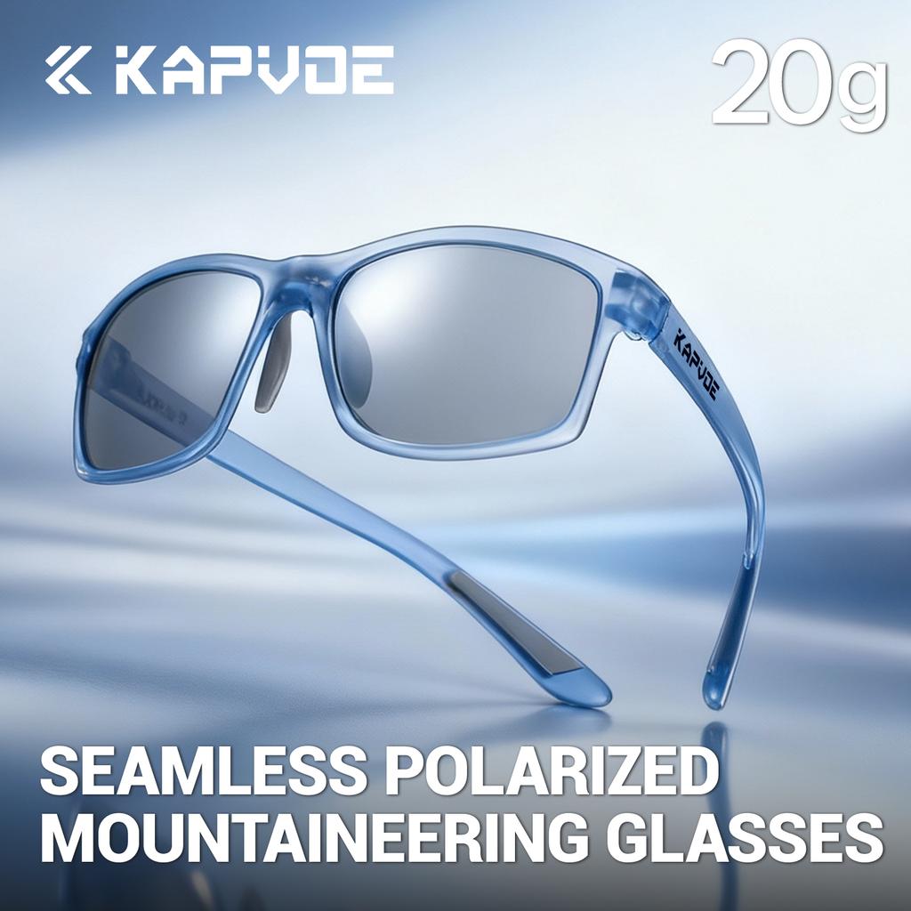 KAPOVE Polarized Sunglasses Men Camping Hiking Road Driving Glasses Outdoor Sports UV400 Sun Glasses Eyewear Male Women Goggles