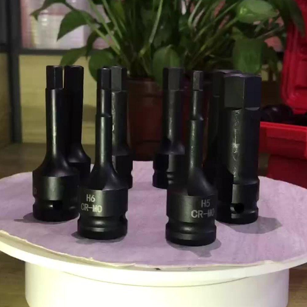 10PCS Interface 12.7mm Inner Hexagonal Sleeve 1/2 Hexagon Socket Durable Wrench Socket  For Repair