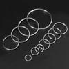 10-50pcs/lot 12-50mm Metal Keyring Round Split Key Ring For Jewelry Making DIY Crafts Keychain Key Holder Connector Accessories